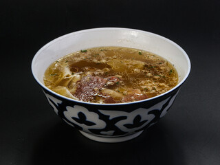 Uzbek traditional cuisine - Shurpa coup