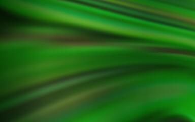 Dark Green vector blurred pattern.