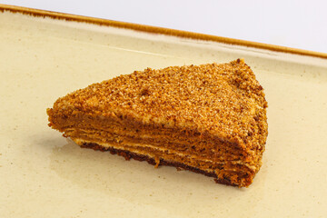 Layered honey sweet cake - Medovik