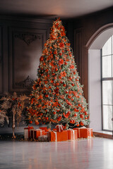 christmas tree with presents