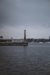 lighthouse in the port