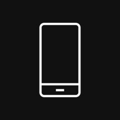 Phone Vector Icon on grey background