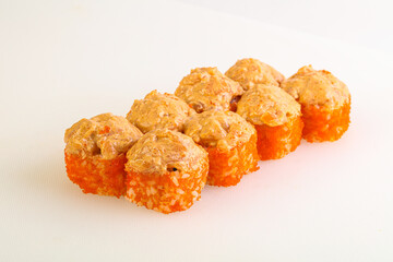 Japanese traditional baked roll with fish