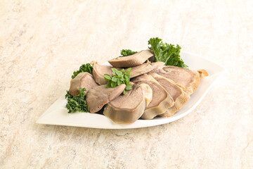 Sliced Pork Tongue snack appetizer