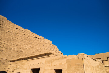 Ancient ruins of Karnak temple in Luxor. Egypt