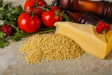 Raw Italian pasta - Stelline for cooking