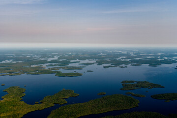 Boreal Forest in Waskaganish Region Quebec Canada