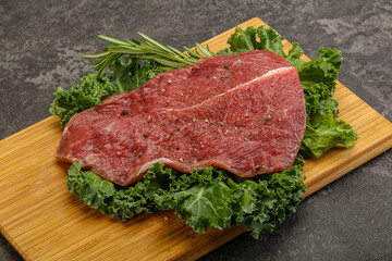 Raw beef steak for grill