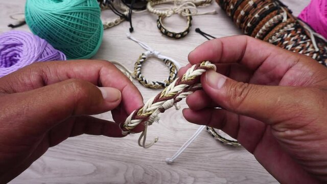 The beautiful an ethnic rope bracelet