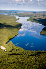 Obraz premium Near La Grande James Bay Boreal Forest and Tundra Quebec Canada