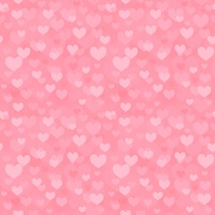 Seamless hearts texture - heart shape pattern