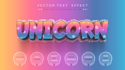 Rainbow Shading - Editable Text Effect, Font Style © rwgusev