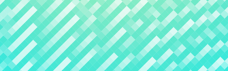 Abstract green lines mosaic banner background. Vector illustration.