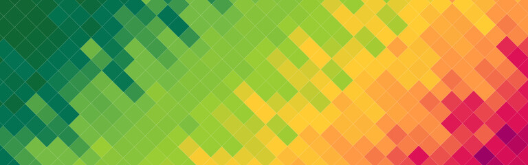 Abstract colorful gradient mosaic banner background. Vector illustration.