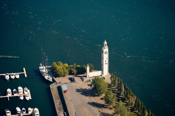 Historical Harbourfront Clock Tower Montreal Quebec Canada