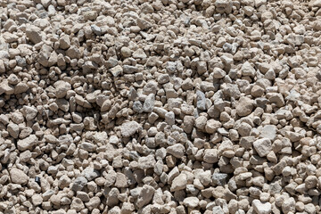 gravel texture or gray gravel under construction