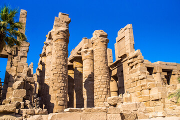 Fototapeta na wymiar Luxor Temple, a large Ancient Egyptian temple complex located on the east bank of the Nile River 