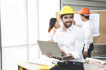 Young engineers to work professionally.