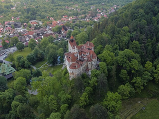 Fototapeta na wymiar Bran Castle, Romania, Transylvania Region, Europe. Commonly known outside the country as Dracula’s Castle, it is often referred to as the home of the infamous Count Dracula. 