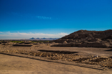 Old ancient egyptian buildings in Luxor