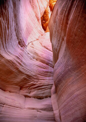 Red Canyon Slot Aka Peek a boo trailhead, Kanab, Utah.