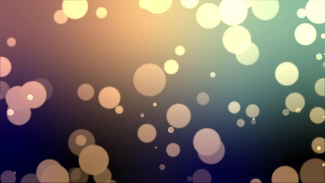 Abstract particle bokeh background loop video.The bokeh of light moves randomly on the background of the gradation.