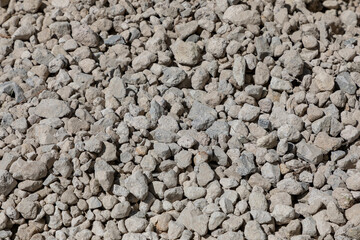 gravel texture or gray gravel under construction