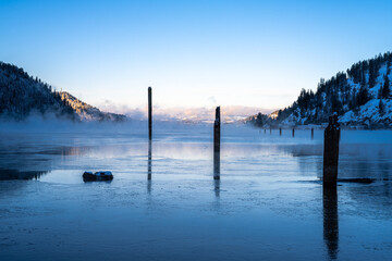 Lake Coeur D'Alene in Winter, ID