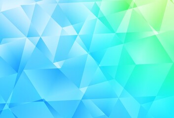 Light Blue, Green vector polygonal pattern.