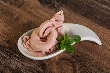 Liver pate in the bowl