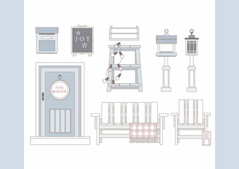 Winter Front Porch Decor