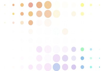 Light Multicolor vector layout with circle shapes.