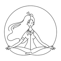 Colouring symbol of a woman's double life - office and ordinary