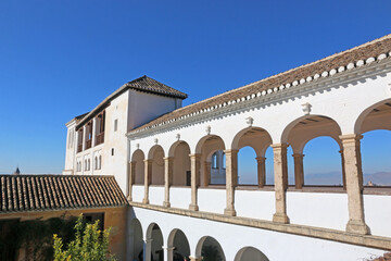 Fototapeta premium Palace of the Alhambra in Granada, Spain 