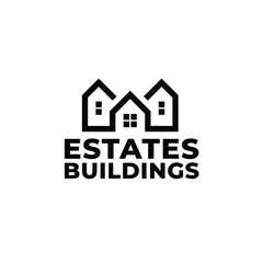 Real Estates Buildings Logo Concept Vector Illustration