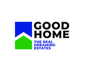 Simple Good Home Estates Logo Concept Vector Illustration