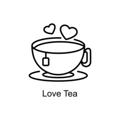 Love Tea Vector line icons for your digital or print projects.