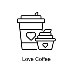 Love Coffee Vector line icons for your digital or print projects.