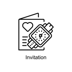 Invitation Vector line icons for your digital or print projects.