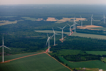 Wind Farm Electricity Generating Prince Edward Island Canada