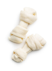 Delicacy for dogs. Chewing bone for dog
