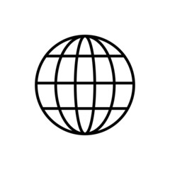 World vector icon, Pixel perfect vector graphics