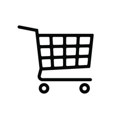 Trolley icon. Shopping cart icon.