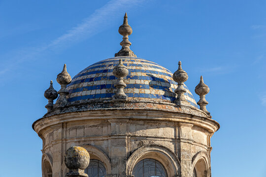 Sevilla, Spain. Detail of a dome in the rooftop the Gothic Cathedral of Saint Mary of the See