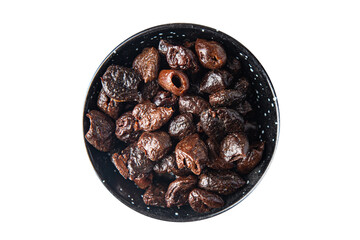 olives pitted dried smoked product healthy meal food snack on the table copy space food background