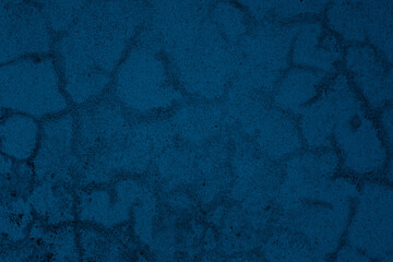Classic blue concrete wall surface with grunge texture for background