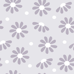 Fototapeta na wymiar Floral seamless pattern. Vector illustration. It can be used for wallpapers, cards, wrapping, patterns for clothes and other. 