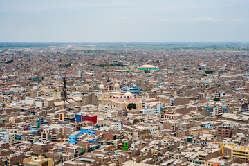 Fototapeta premium Village of Chiclayo in Lambayeque Region Peru