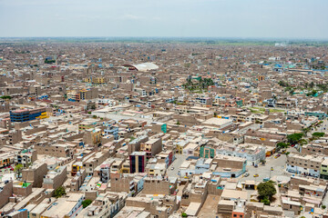 Village of Chiclayo in Lambayeque Region Peru