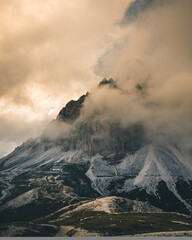 mountain landscape in the dolomites italy